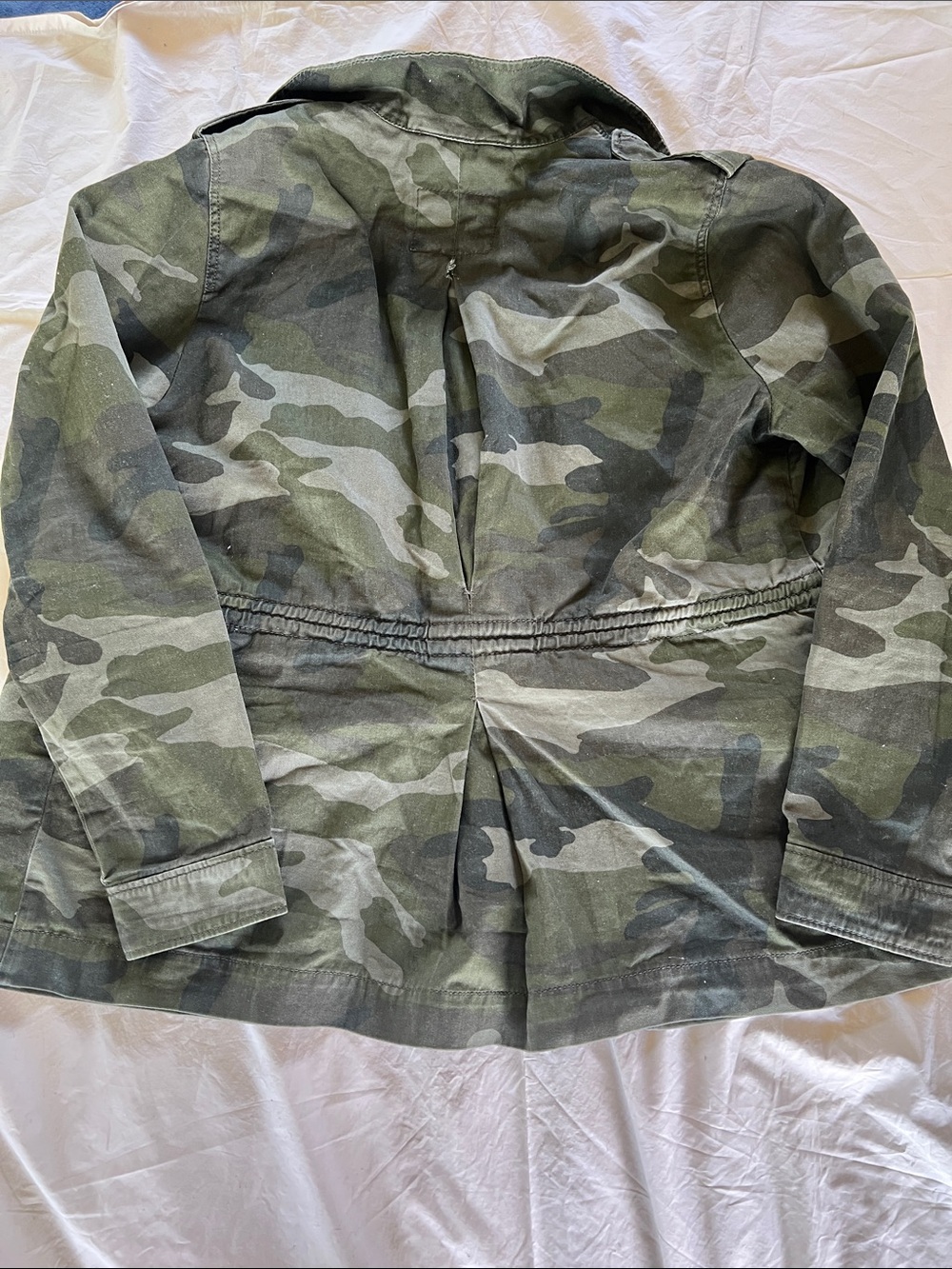 Abercrombie & Fitch Camo Utility Jacket - Green Camouflage Size L - Picture 2 of 2